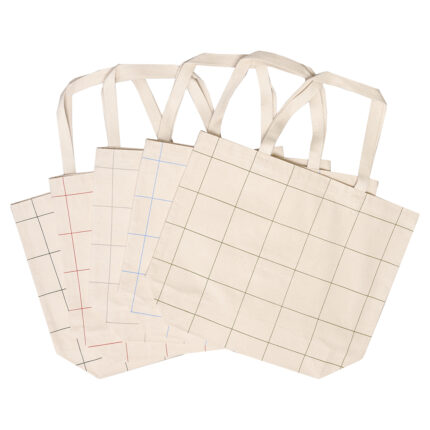 Market Tote Windowpane Plaid