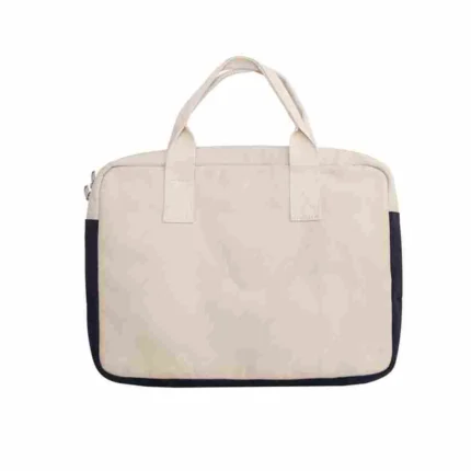 Canvas office laptop bag with secure padded laptop compartment, best office laptop bag for work professionals