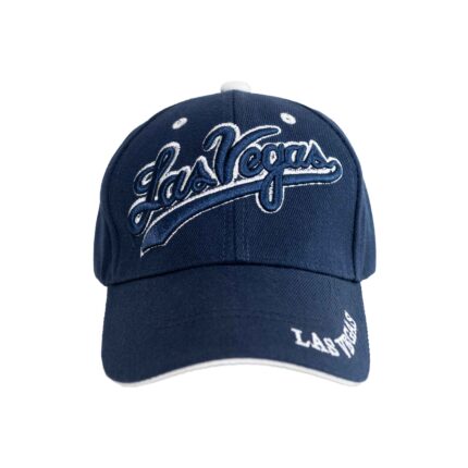 Navy and white rim cap with classic contrast design for everyday casual wear